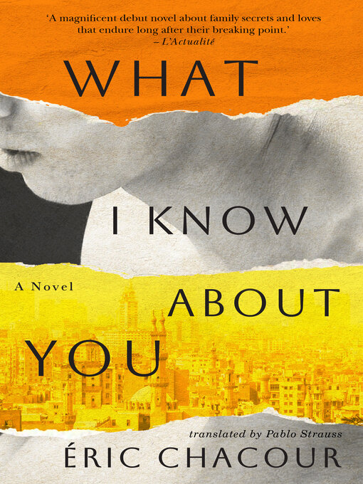 Title details for What I Know About You by Éric Chacour - Wait list